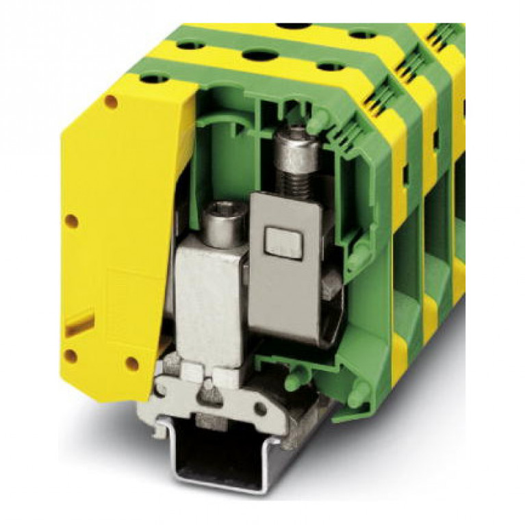 Клемма защитного провода PHOENIX CONTACT 25.95 мм², желто-зеленый, 0441041