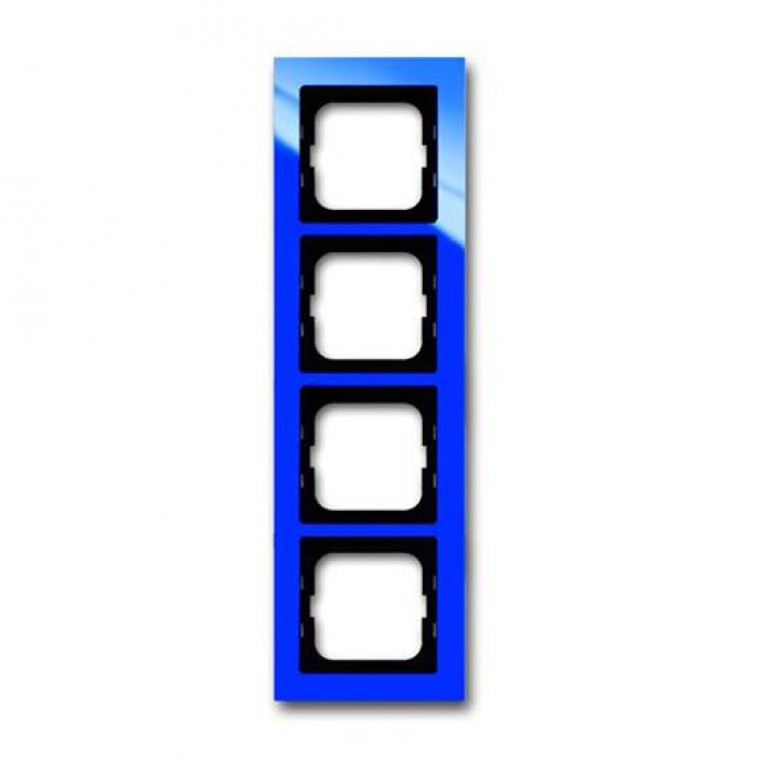 Рамка 4 поста ABB BUSCH-AXCENT, синий, 2CKA001754A4354