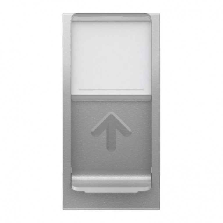 UNICA MODULAR РОЗЕТКА компьютерная, RJ45, одиночная, кат. 6 STP, 1 модуль, АЛЮМИНИЙ