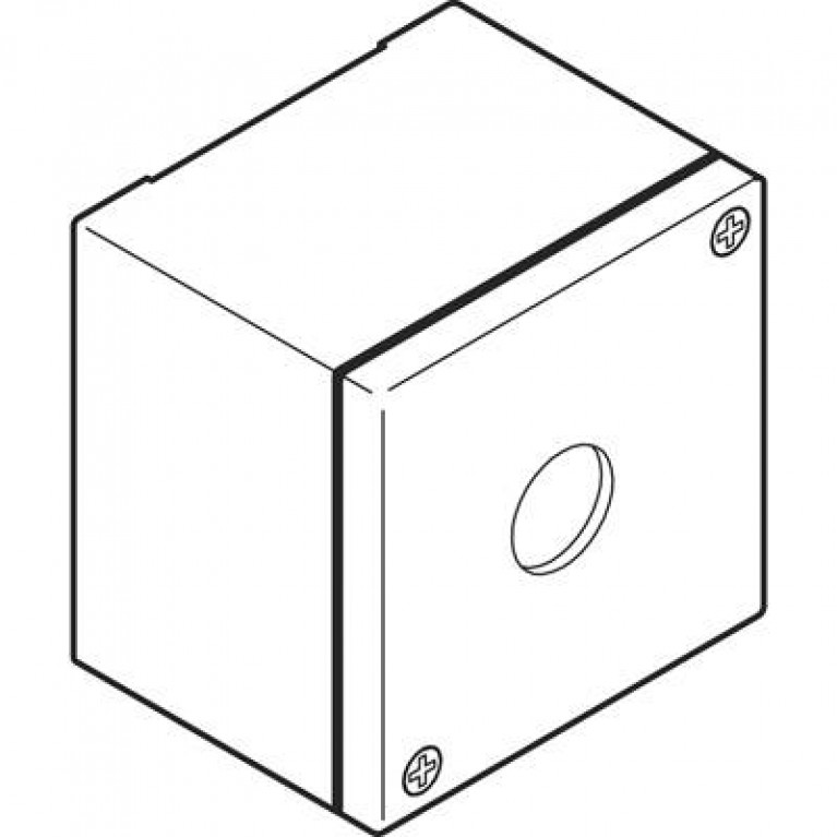 Корпус кнопочного поста KEM1-0 на 1 элемент металлический