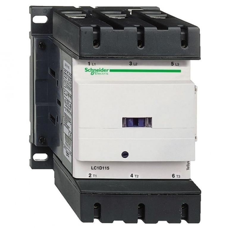 Контактор Schneider Electric TeSys LC1D 3P 115А 400//110В DC 55кВт, LC1D115FD