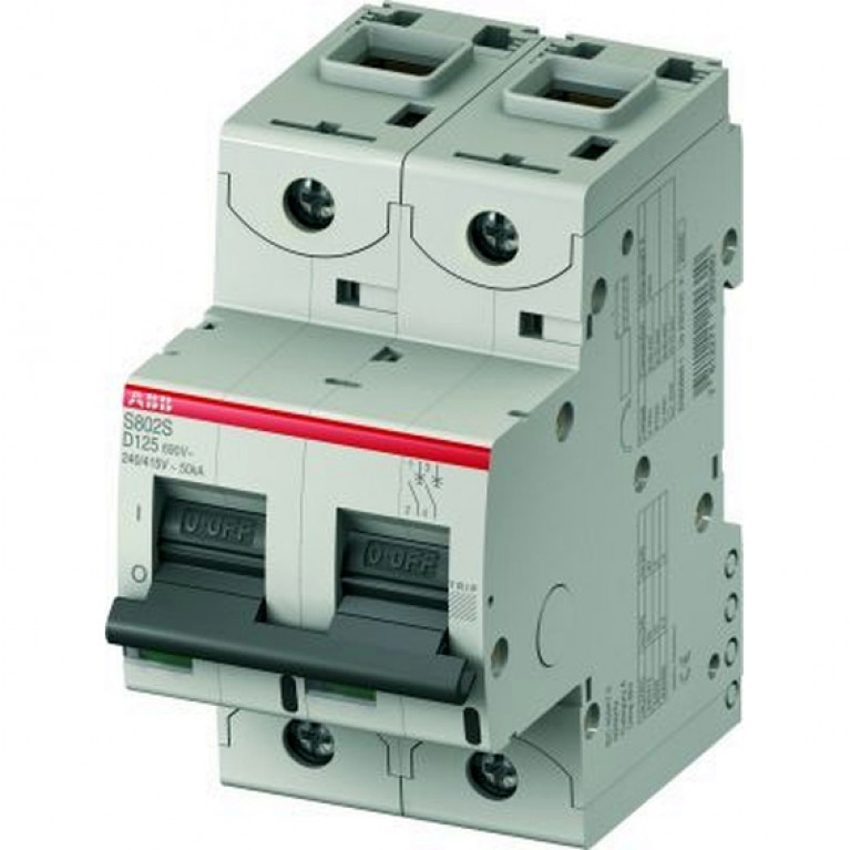 Автоматический выключатель ABB S800C 2P 25А (D) 15кА, 2CCS882001R0251