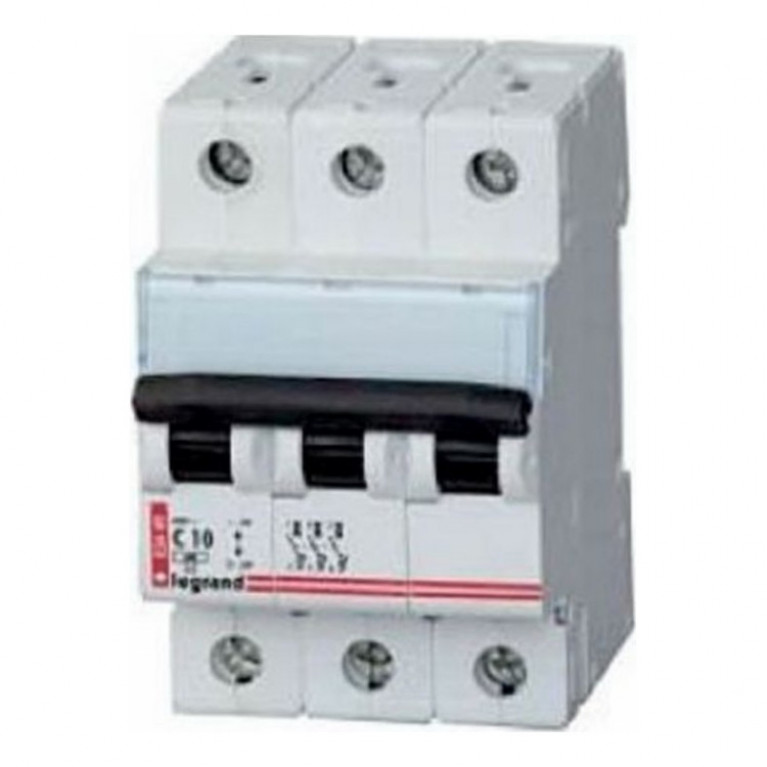 Автоматический выключатель Legrand LR 3P 10А (C) 6кА, 604833