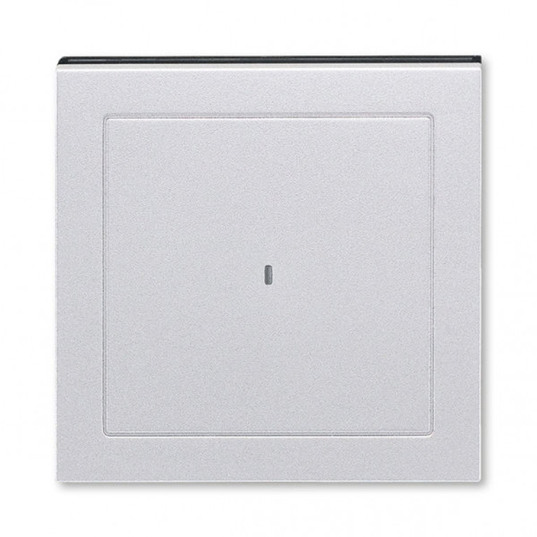 Накладка на карточный выключатель ABB LEVIT, серебро // дымчатый черный, 2CHH590700A4070
