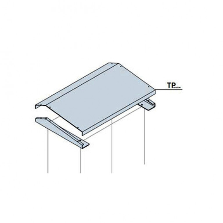 Крыша антидождевая для шкафов АМ2 600x500мм ШхГ