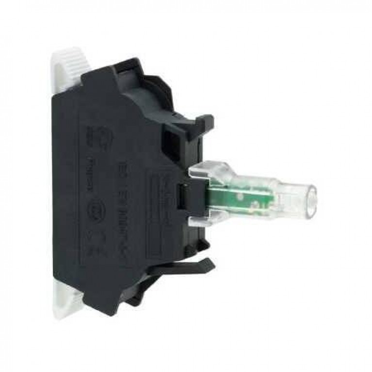 КОНТ. БЛОК С LED,230В, ПРУЖ.ЗАЖИМЫ,КРАС.