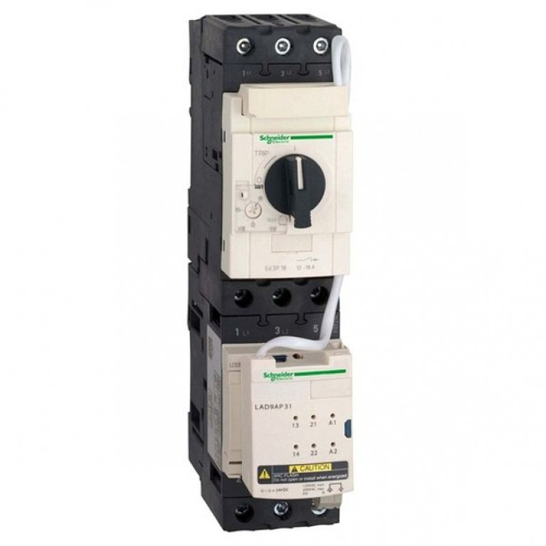 Силовой автомат для защиты двигателя Schneider Electric TeSys GV3 18А 3P, термомагнитный расцепитель, GV3P18