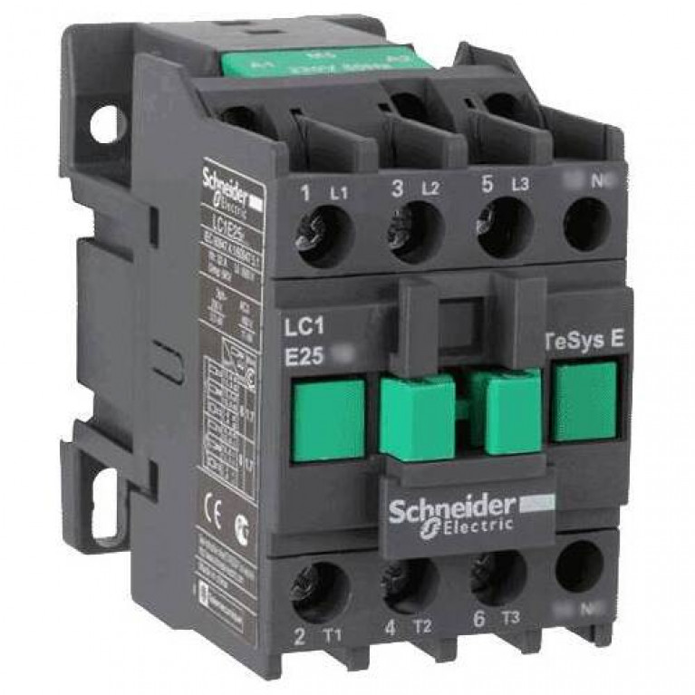 Контактор Schneider Electric EasyPact TVS 3P 25А 400//220В AC, LC1E2501M5