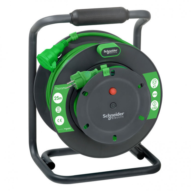 Силовой удлинитель на катушке Schneider Electric Thorsman 1-местный, 25м, IMT33151