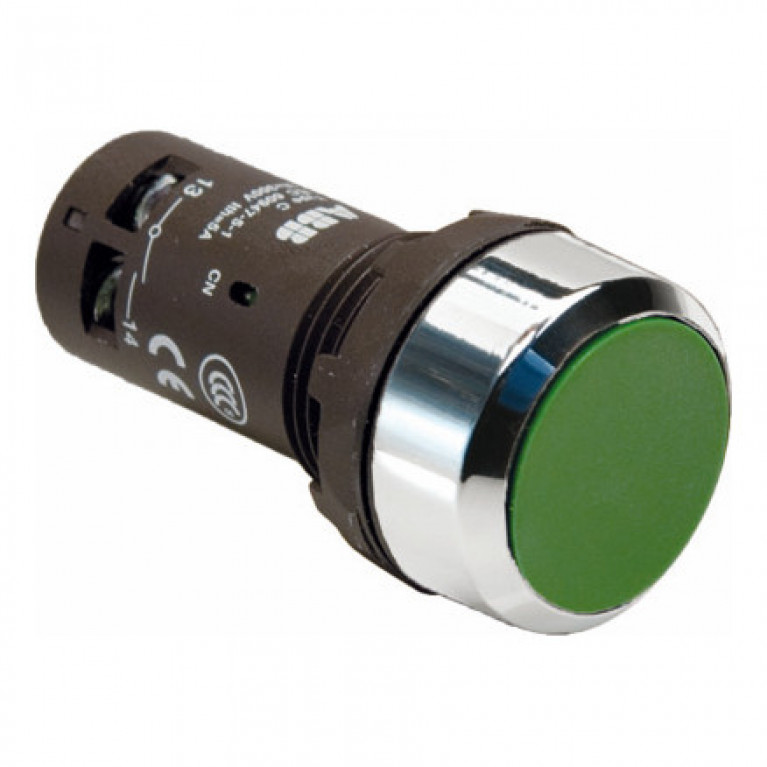 Кнопка CP2-30G-20 зеленая с фиксацией 2HO