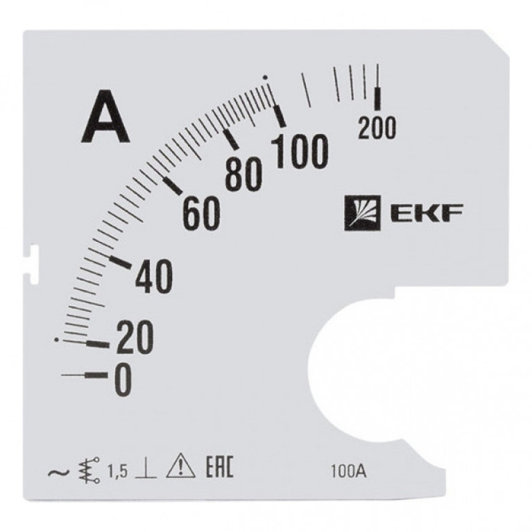 Шкала сменная для A961 100//5А-1,5 EKF PROxima
