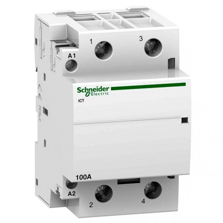 Модульный контактор Schneider Electric iCT 2P 100А 230//240В AC, A9C20882