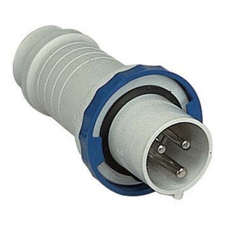 КАБ. ВИЛКА, ВИНТ 125А 2P+E IP67 220В