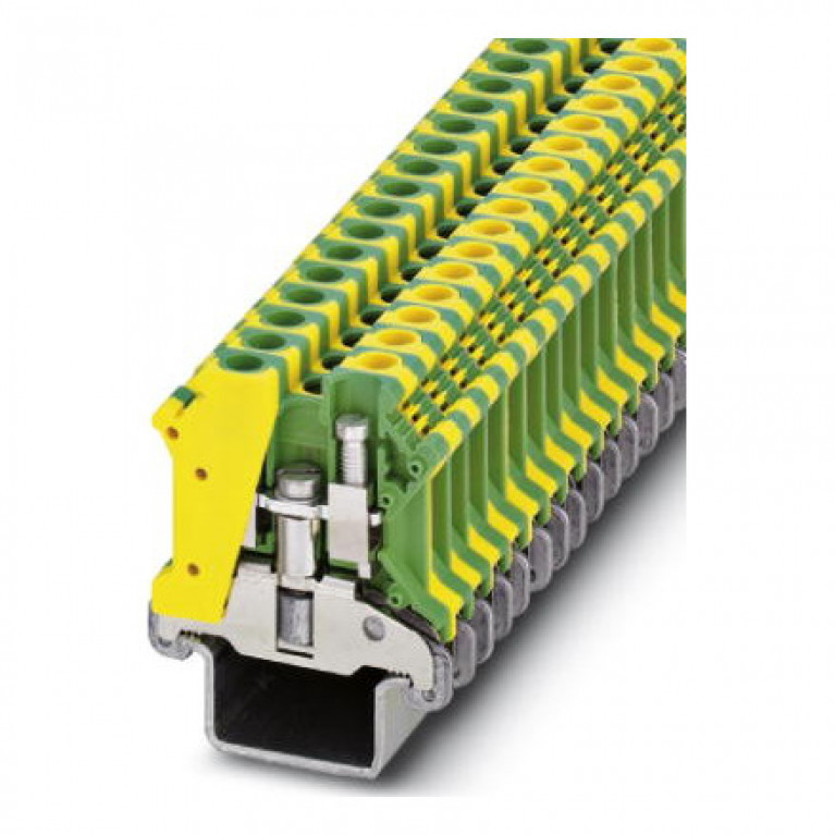 Клемма защитного провода PHOENIX CONTACT 0,2.6 мм², желто-зеленый, 0444048