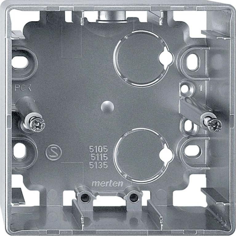 Коробка одинарная для накладного монтажа Премиум-класса Artec Schneider Electric (Германия). Артикул: MTN513560