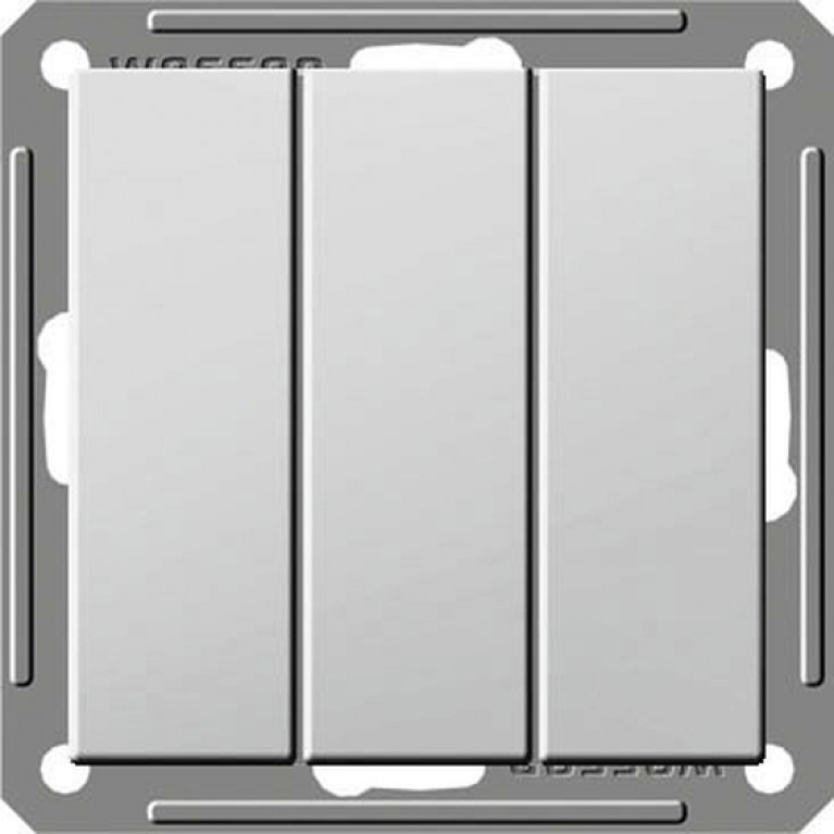 Выключатель 3-клавишный Schneider Electric W59, скрытый монтаж, слоновая кость, VS0516-351-2-86