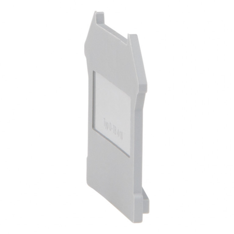 Крышка концевая для клеммы проходной OptiClip D-TB-4//10-серый