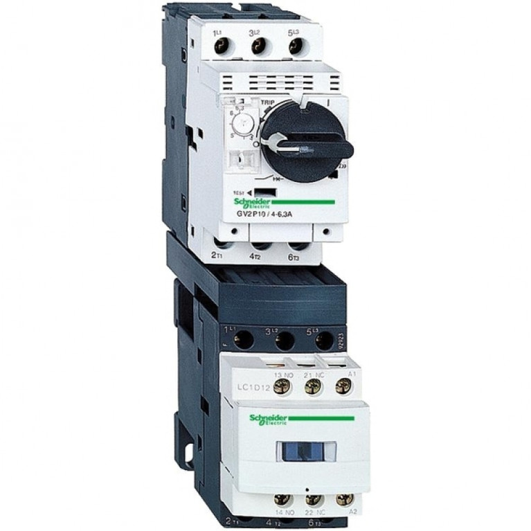 Пускатель Schneider Electric TeSys GV2DP 25А, 11кВт 400//220В, GV2DP122M7