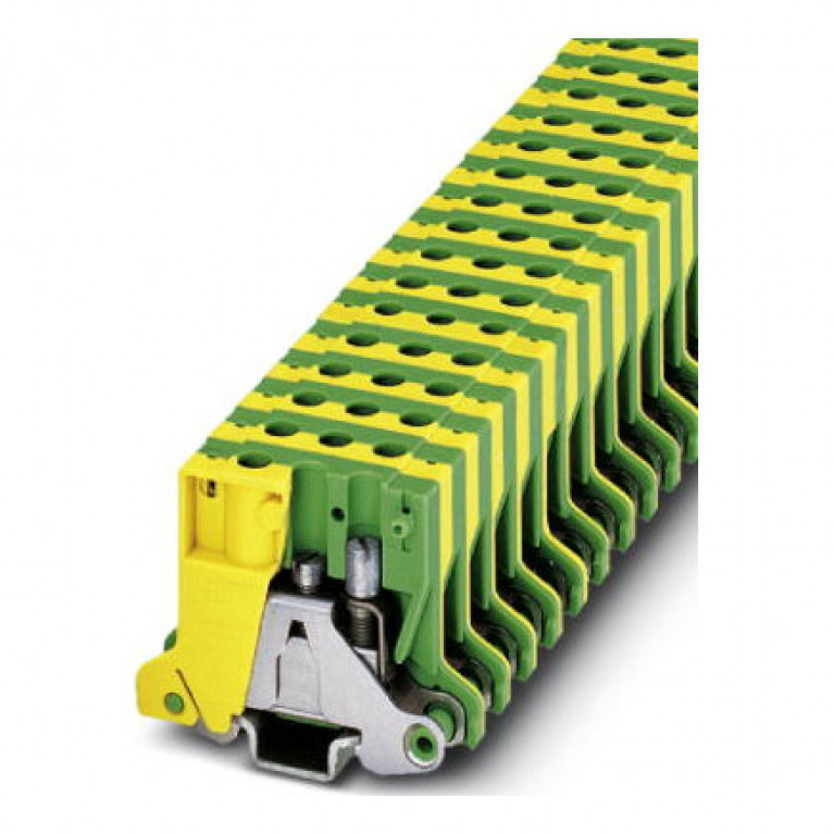Клемма защитного провода PHOENIX CONTACT 0,2.4 мм², желто-зеленый, 0452014