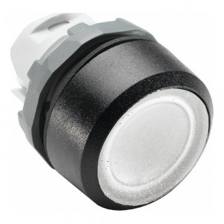 Кнопка MP1-11W белая (только корпус) с подсветкой без фиксации