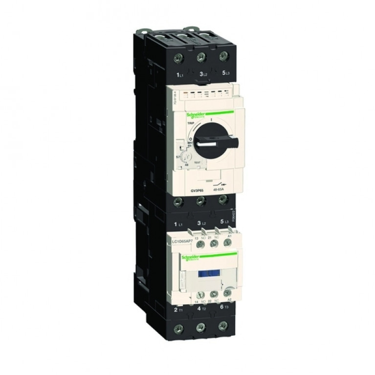 Силовой автомат для защиты двигателя Schneider Electric TeSys GV3 40А 3P, термомагнитный расцепитель, GV3P40