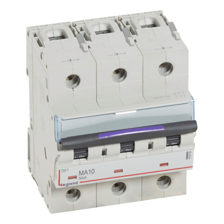 Автоматический выключатель Legrand DX³ 3P 10А (MA) 50кА, 410250