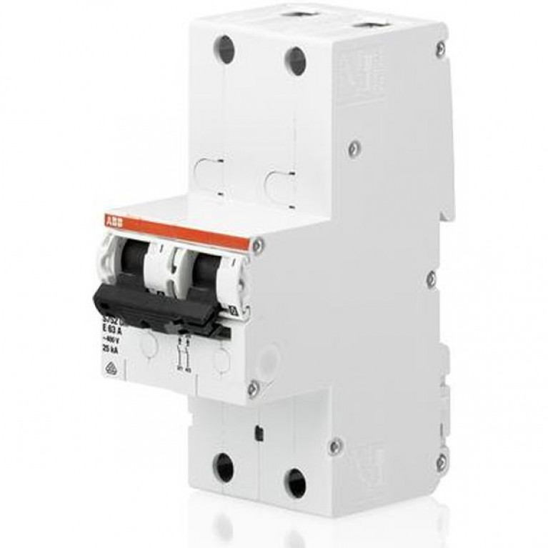 Автоматический выключатель ABB S750 DR 2P 32А (K) 12.5кА, 2CDH782010R0537