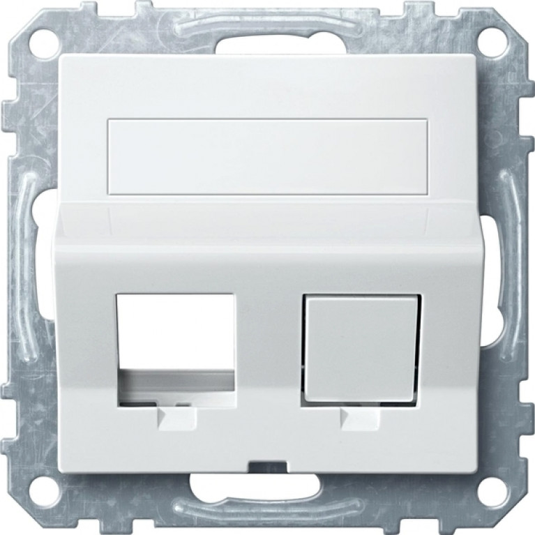 НАКЛОННАЯ ЦПЛАТА ДЛЯ KEYSTONE RJ45, БЕЛ