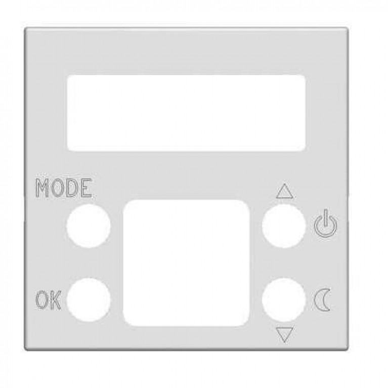 Накладка на термостат ABB ZENIT, серебристый, 2CLA224050N1301