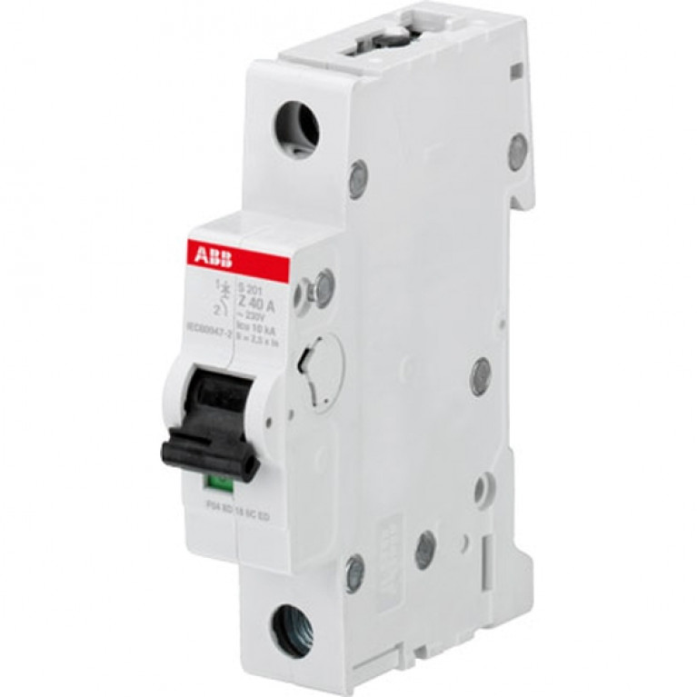 Автоматический выключатель ABB S200M 1P 1.6А (Z) 10кА, 2CDS271001R0258