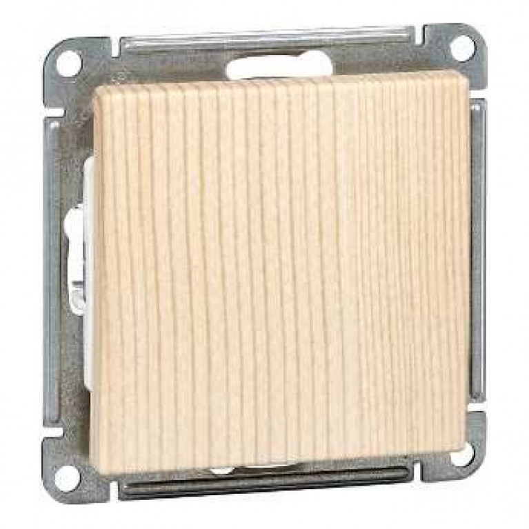Переключатель 1-клавишный Schneider Electric W59, скрытый монтаж, сосна, VS610-156-7-86