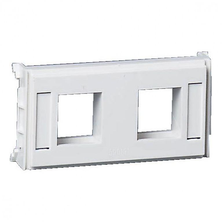 CYB-DP-ПЛАТА ДЛЯ 2XRJ45 KEYSTONE БЕЛАЯ