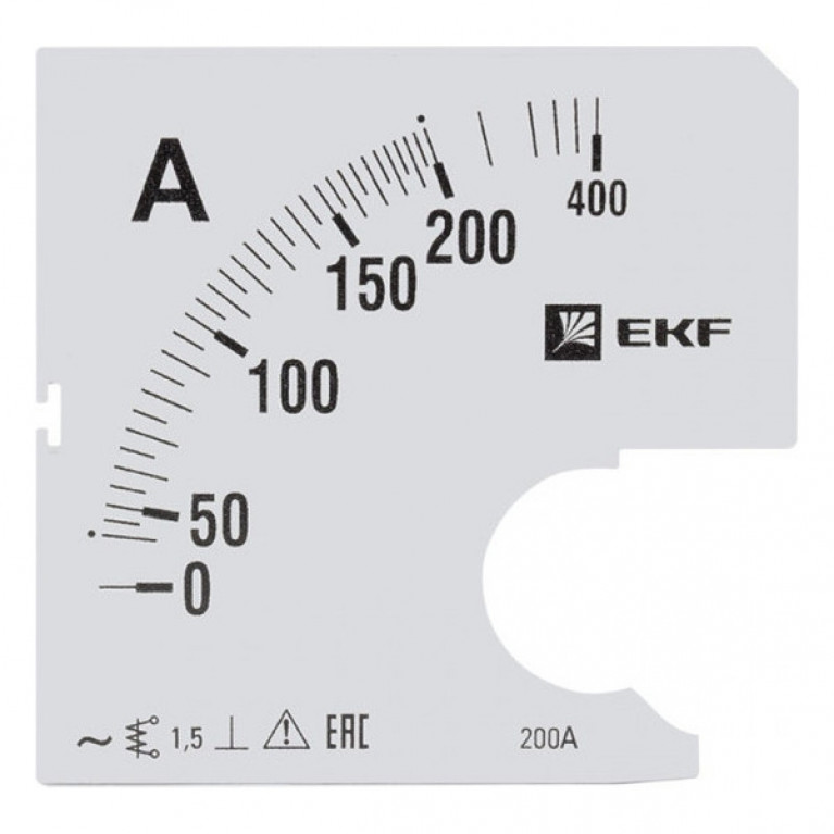 Шкала сменная для A961 200//5А-1,5 EKF PROxima