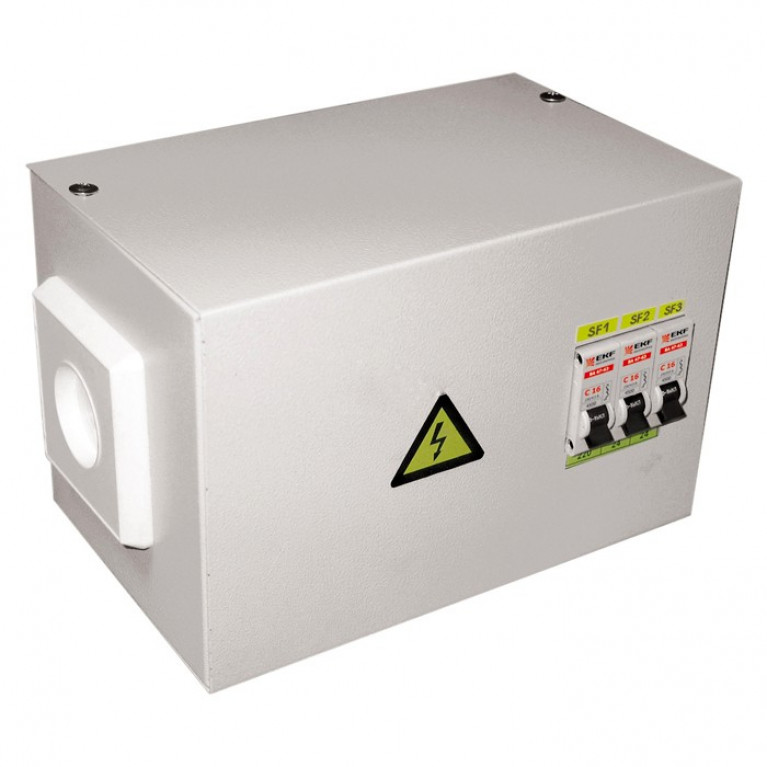 Ящик с понижающим трансформатором ЯТП 0,25кВА 230//24В (2 автомата) EKF Basic