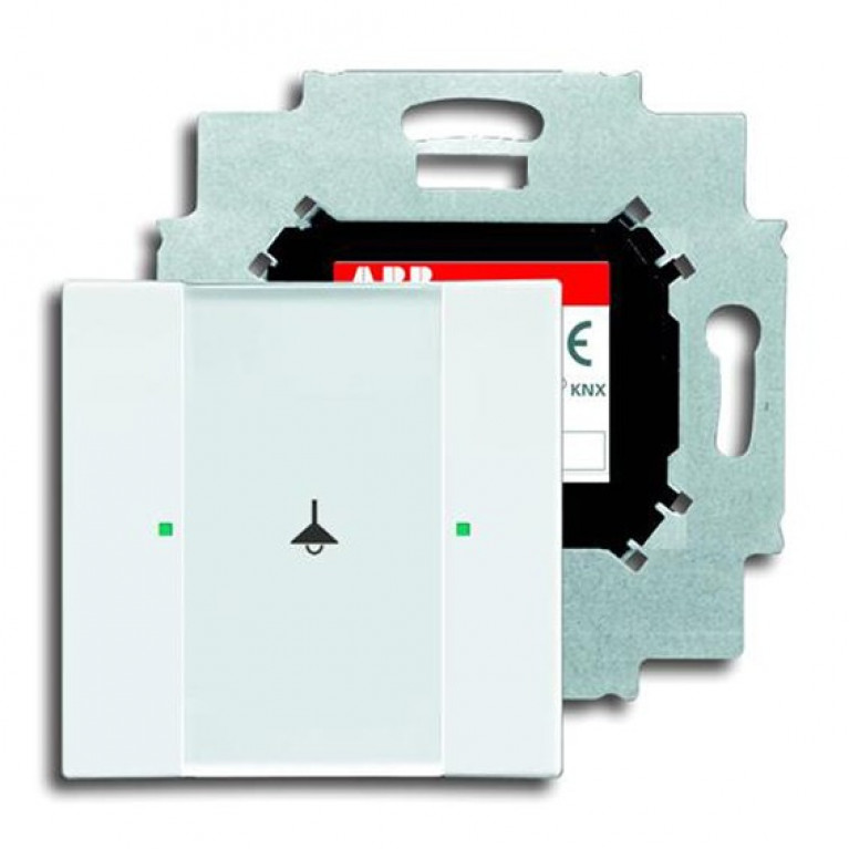 2CKA006115A0183 // 6115-0-0183 6125//01-84-500 Сенсор 1-клавишный с коплером в комплекте, альпийский белый