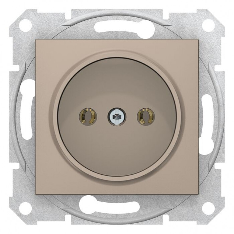 Розетка Schneider Electric SEDNA, скрытый монтаж, титан, SDN2900268