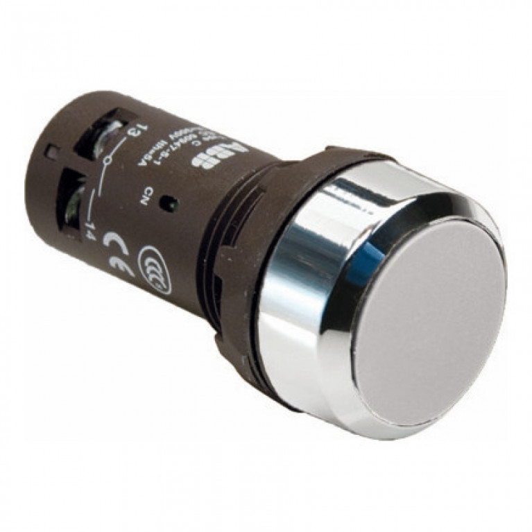 Кнопка CP2-30W-10 белая с фиксацией 1HO