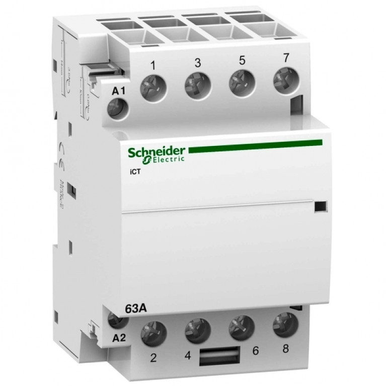 Модульный контактор Schneider Electric iCT 4P 63А 400//240В AC, A9C20864