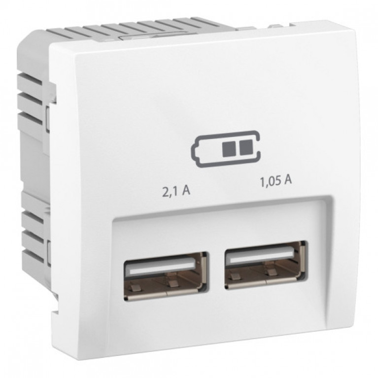 ЗАРЯДНОЕ УСТР-ВО 2хUSB 2.1A БЕЛЫЙ R9003