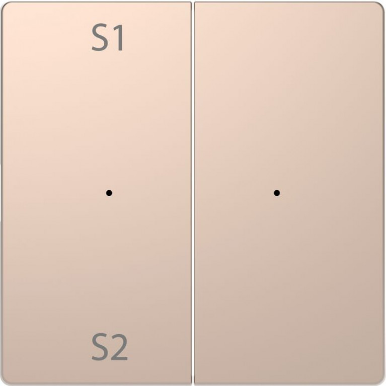 Клавиша двойная Schneider Electric MERTEN D-LIFE, шампань, MTN5226-6051