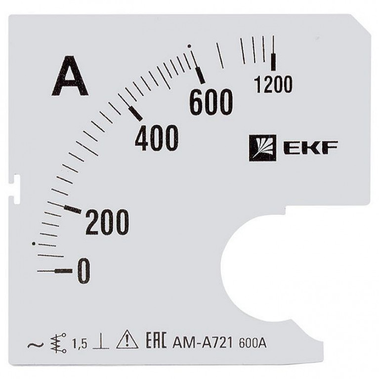 Шкала сменная для A721 600//5А-1,5 EKF PROxima