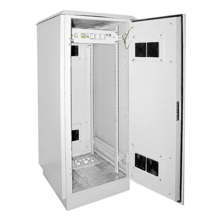 ITK Шкаф уличный 19 24U 720x860, IP55 металл двери, серый