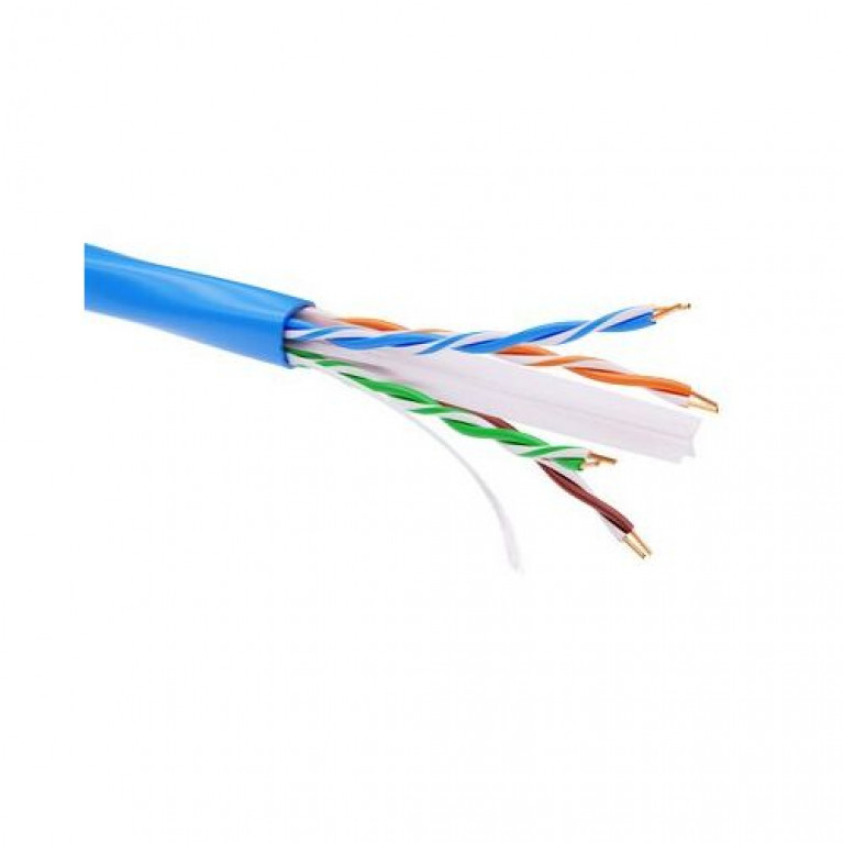 Информационный кабель неэкранированный U//UTP 4х2 CAT6, PVC, синий (упак. 305пог. м)