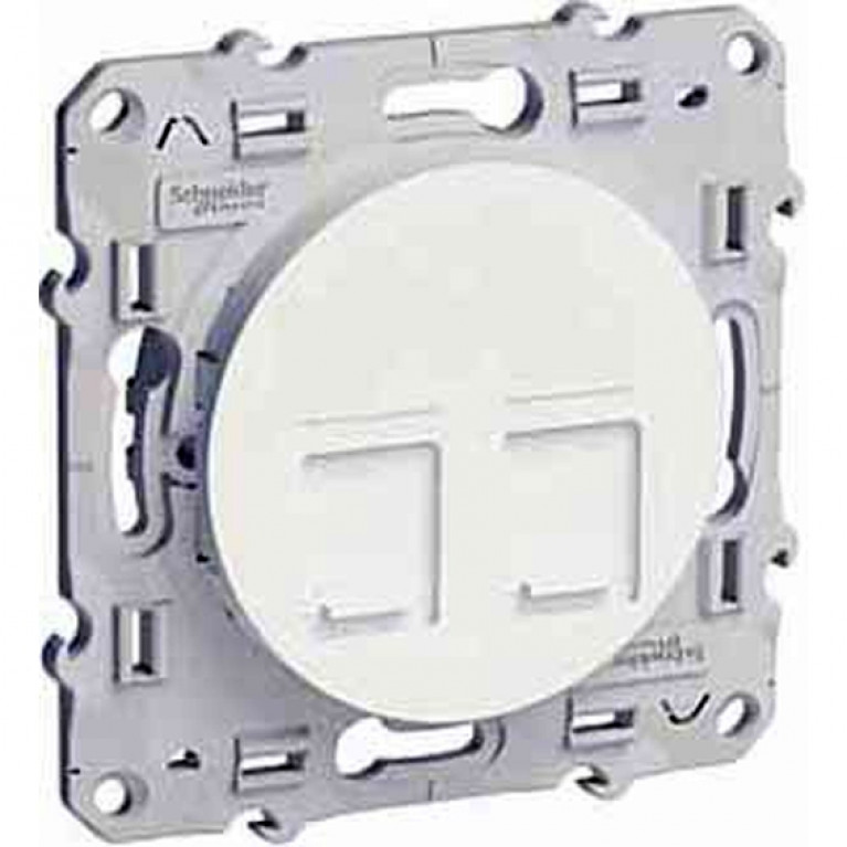 Розетка компьютерная RJ45 Cat.5 Schneider Electric ODACE, глянцевый, S52R481