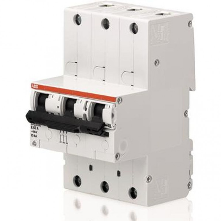 Автоматический выключатель ABB S750 DR 3P 32А (K) 12.5кА, 2CDH783010R0537
