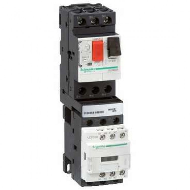 Пускатель Schneider Electric TeSys GV2DM 4А, 1.5кВт 400//24В, GV2DM108BD