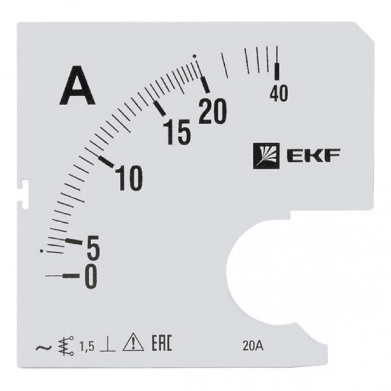 Шкала сменная для A961 20//5А-1,5 EKF PROxima