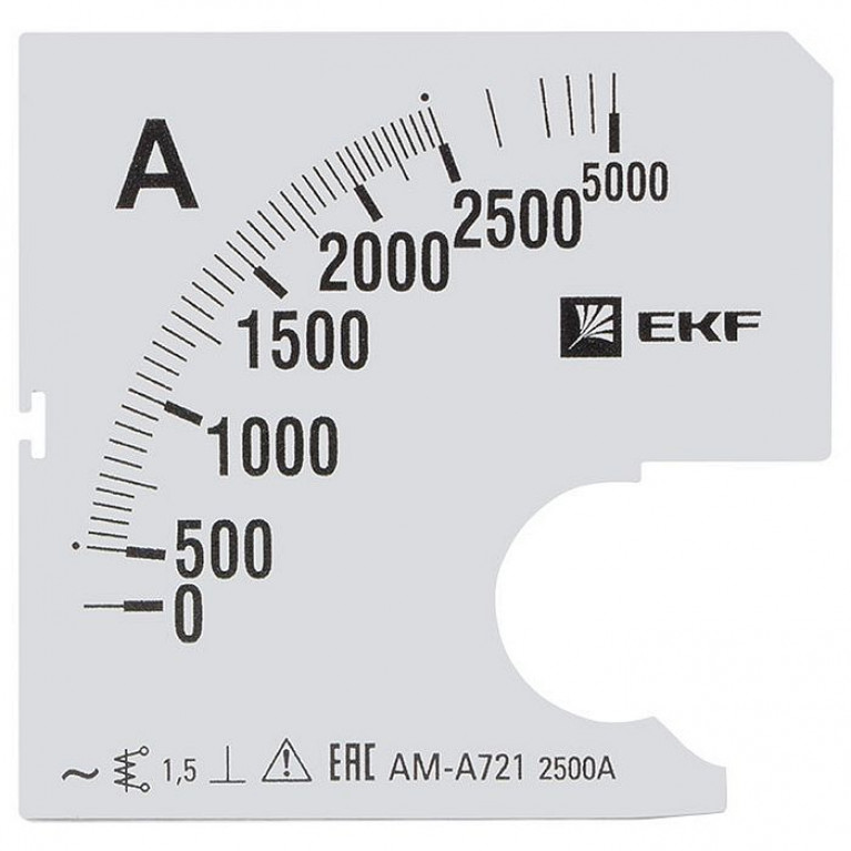 Шкала сменная для A721 2500//5А-1,5 EKF PROxima