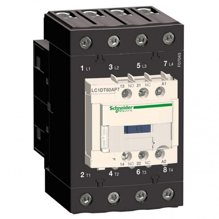 Контактор Schneider Electric TeSys LC1D EVERLINK 4P 60А 440//230В AC 18.5кВт, LC1DT60AP7