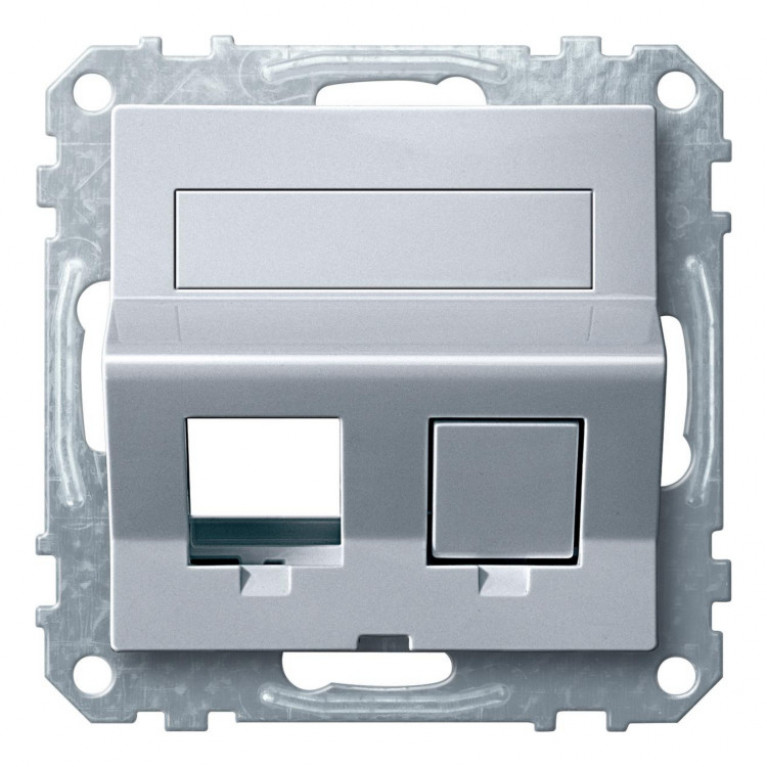 Наклонная плата для Keystone RJ45 алюм